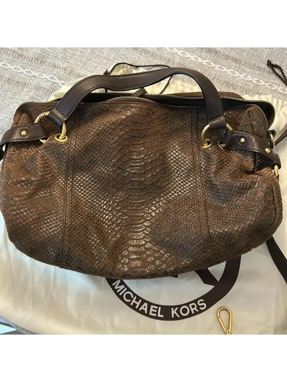 Michael Kors Brown Leather Handbag